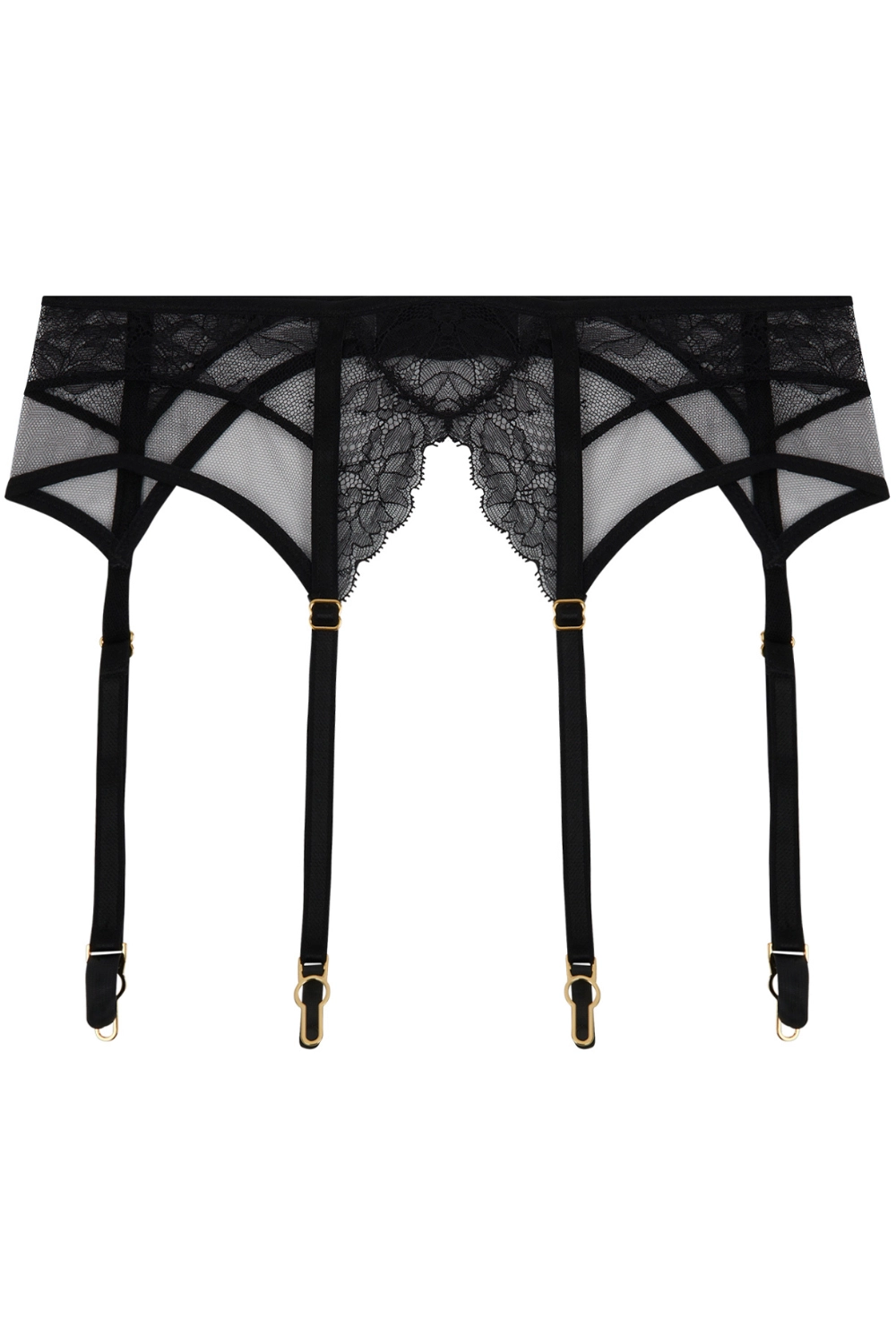 Adorable En Sexy Black Suspender Belt