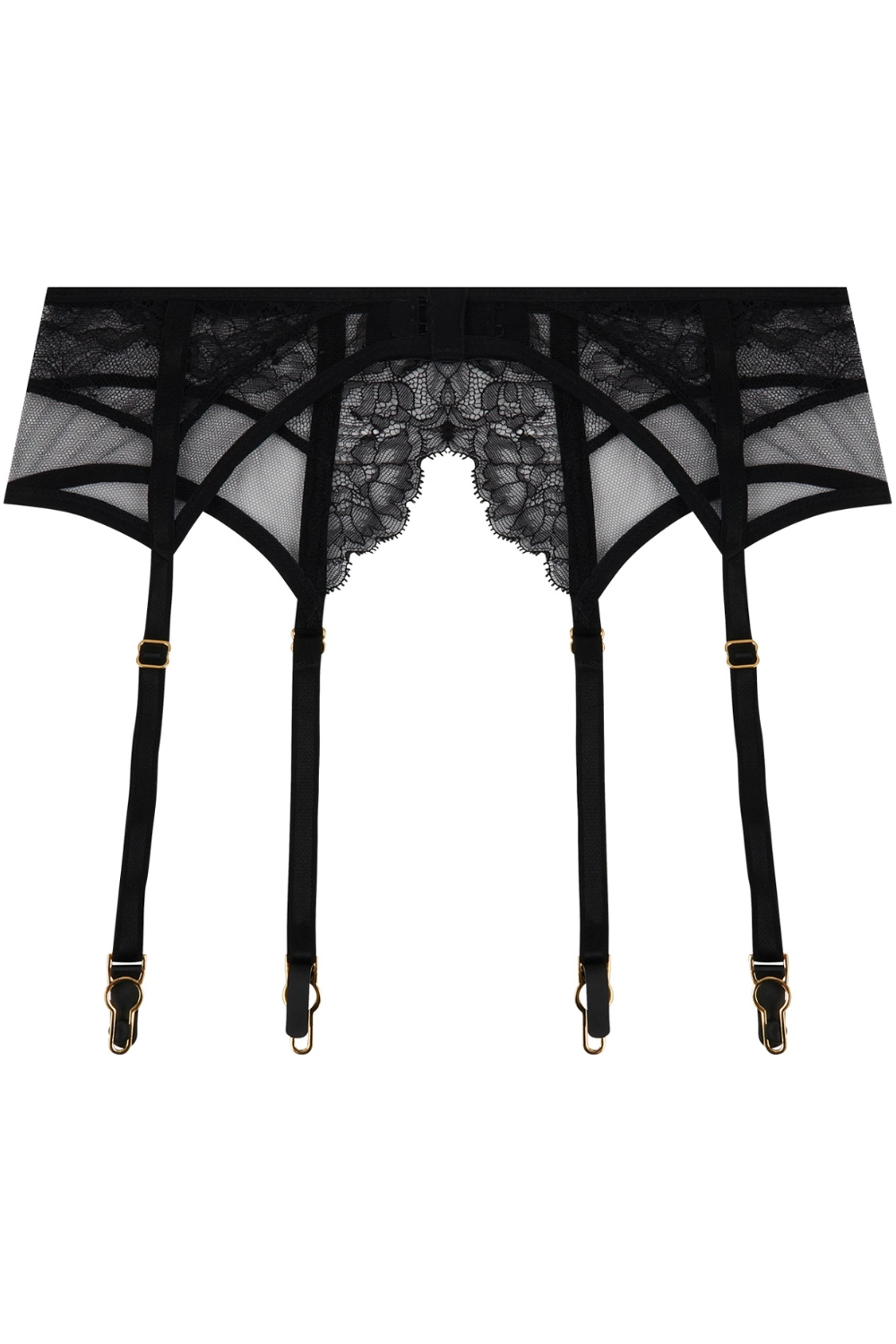 Adorable En Sexy Black Suspender Belt