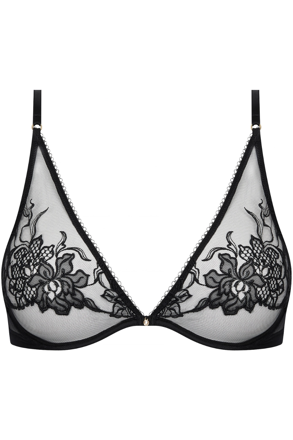 Adorable En Sexy Black Underwired Triangle Bra