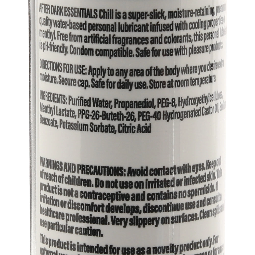 After Dark Essentials Cooling Water Based Lube in 4oz/120ml