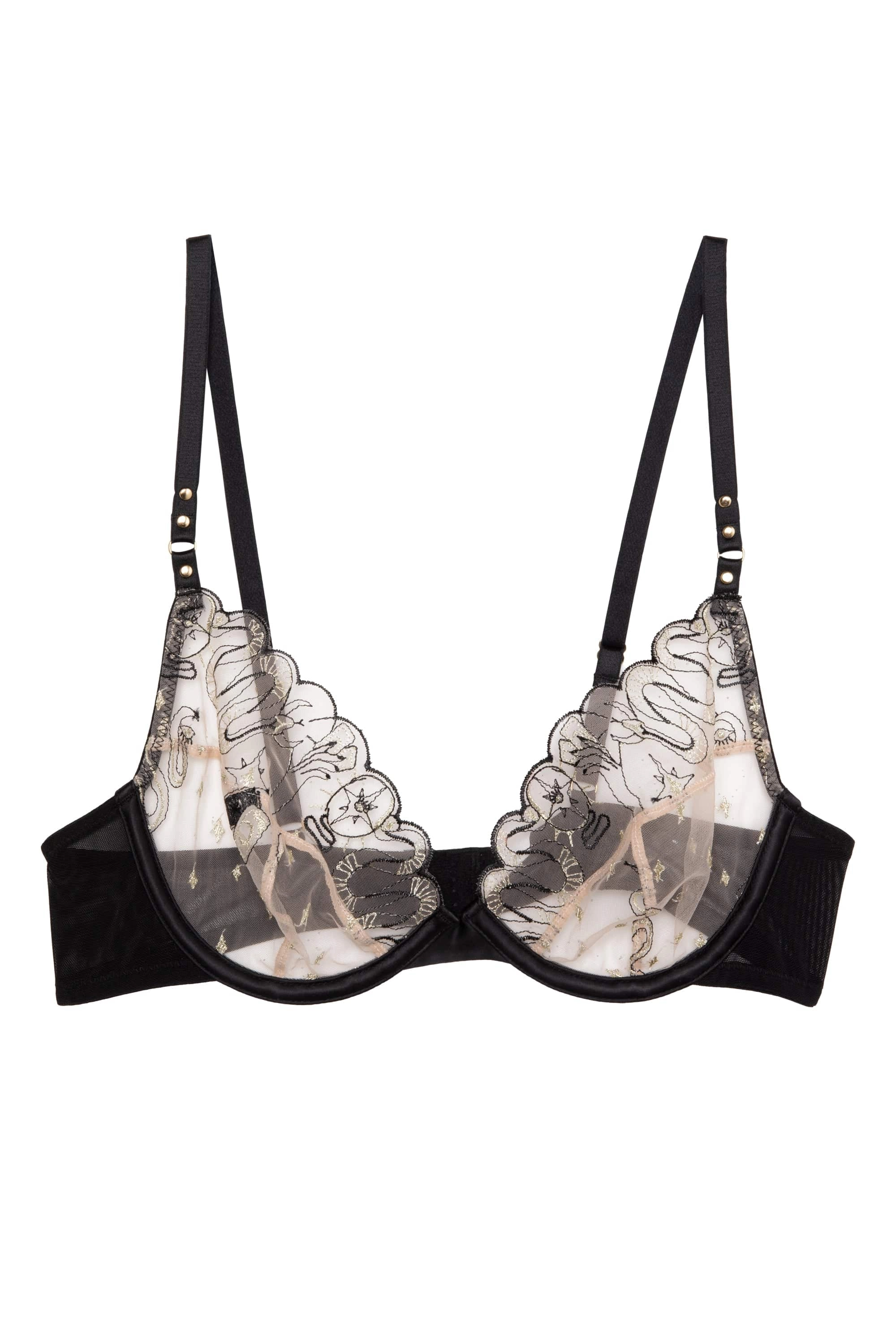 Anna Mystical Embroidery Plunge Bra