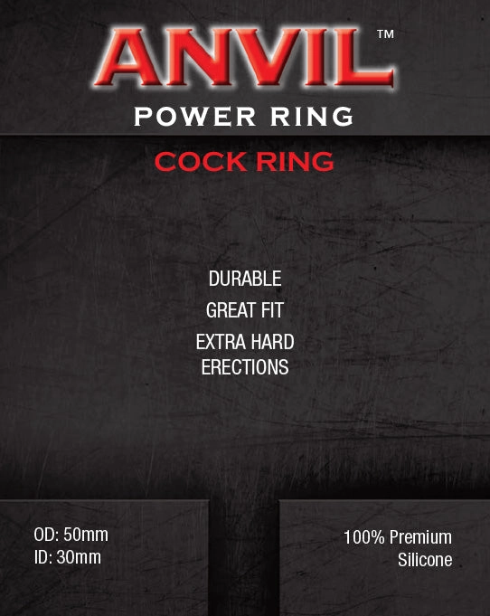 Anvil Red/Black Power Ring