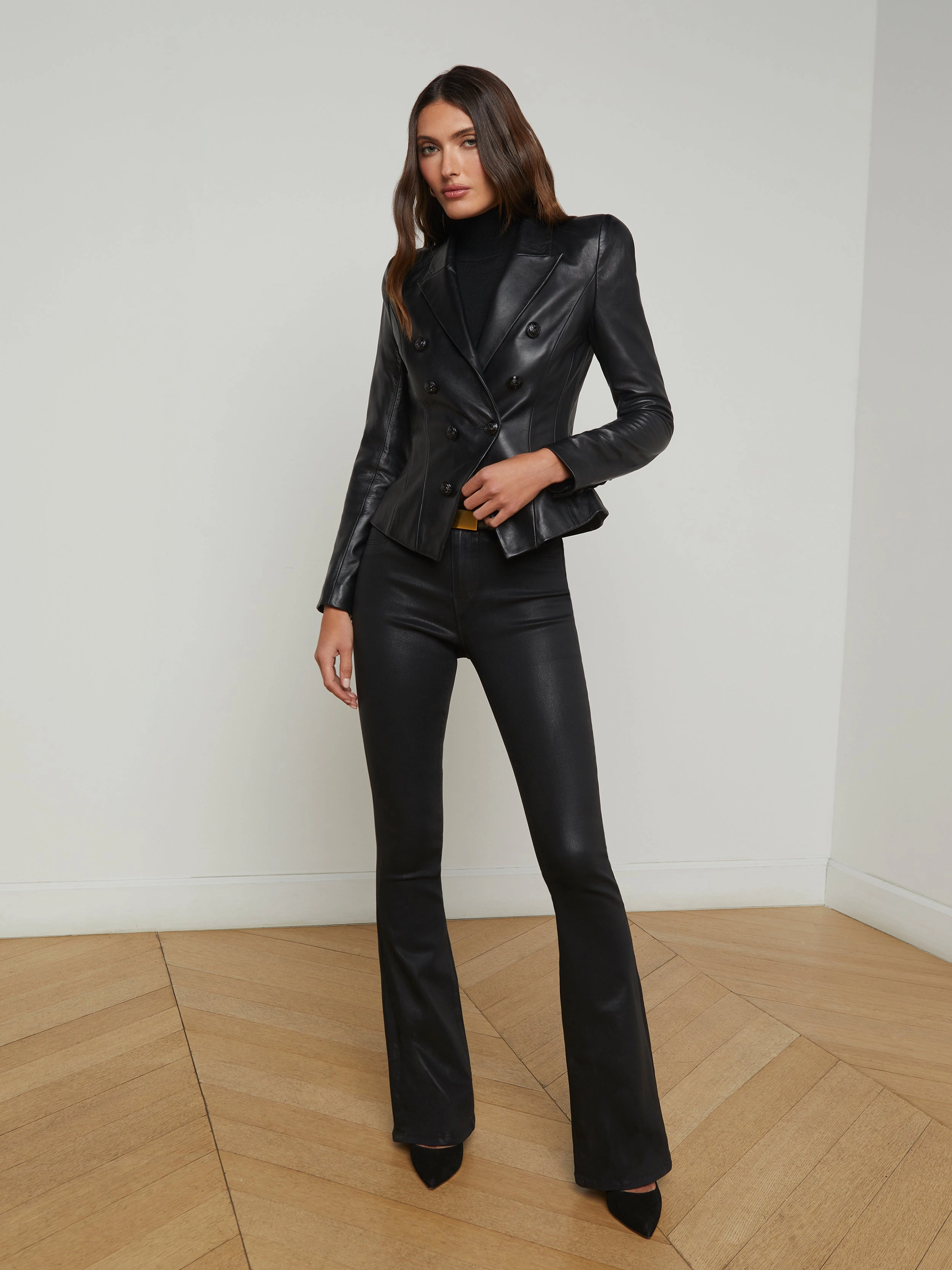 Bethany Leather Blazer
