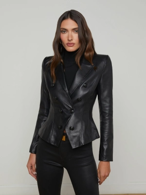Bethany Leather Blazer