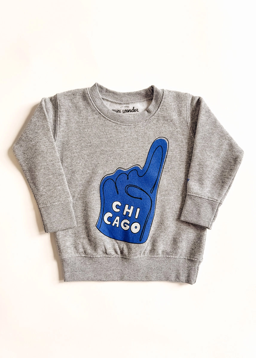 Chicago Foam Finger Toddler Sweatshirt