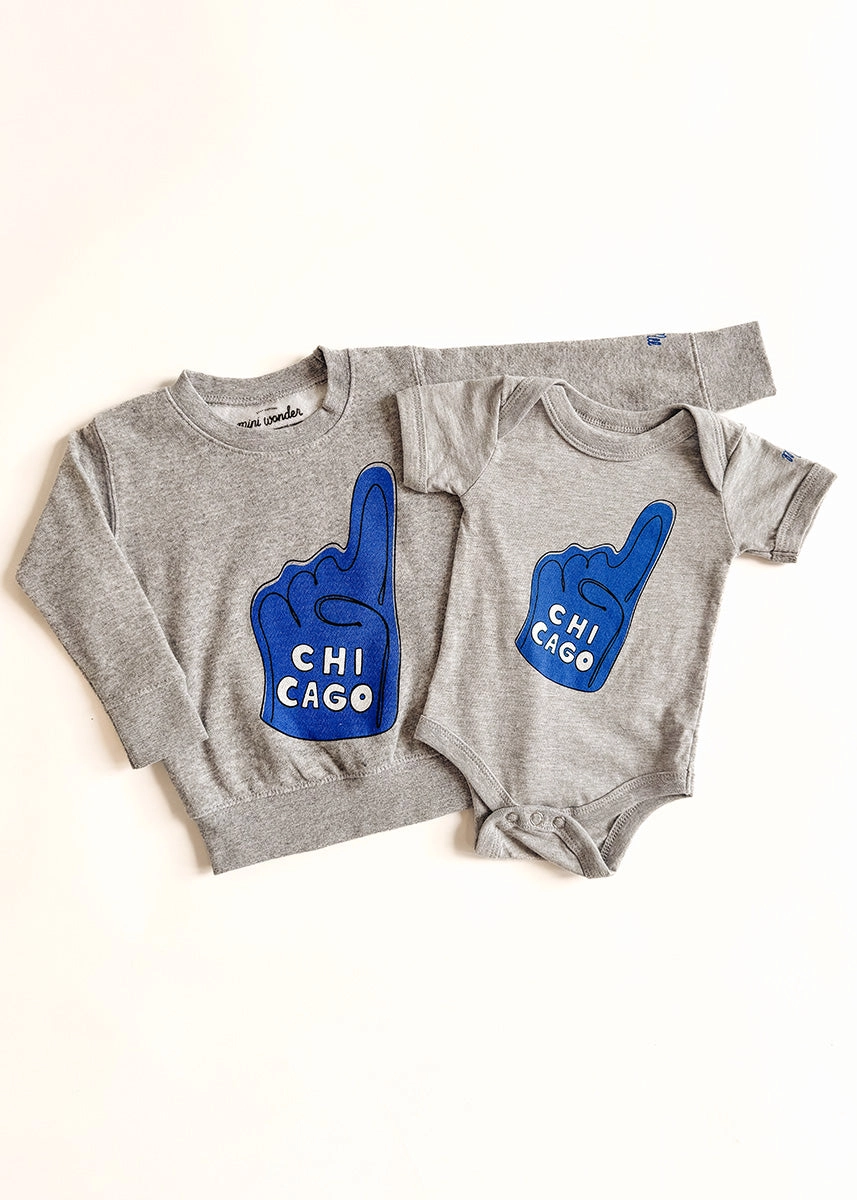 Chicago Foam Finger Toddler Sweatshirt