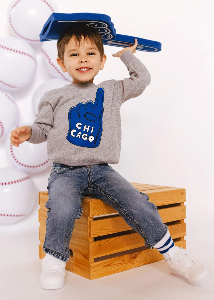 Chicago Foam Finger Toddler Sweatshirt