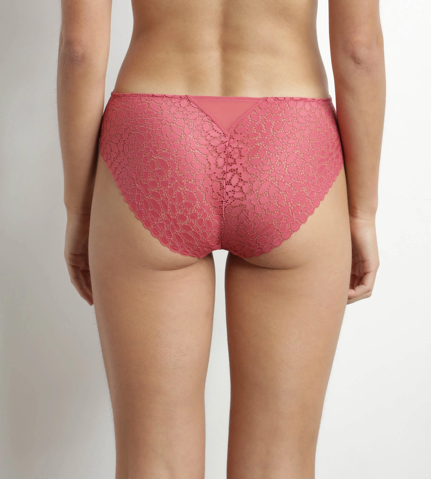 Culotte femme en dentelle florale Rose Satin Dim Daily Dentelle
