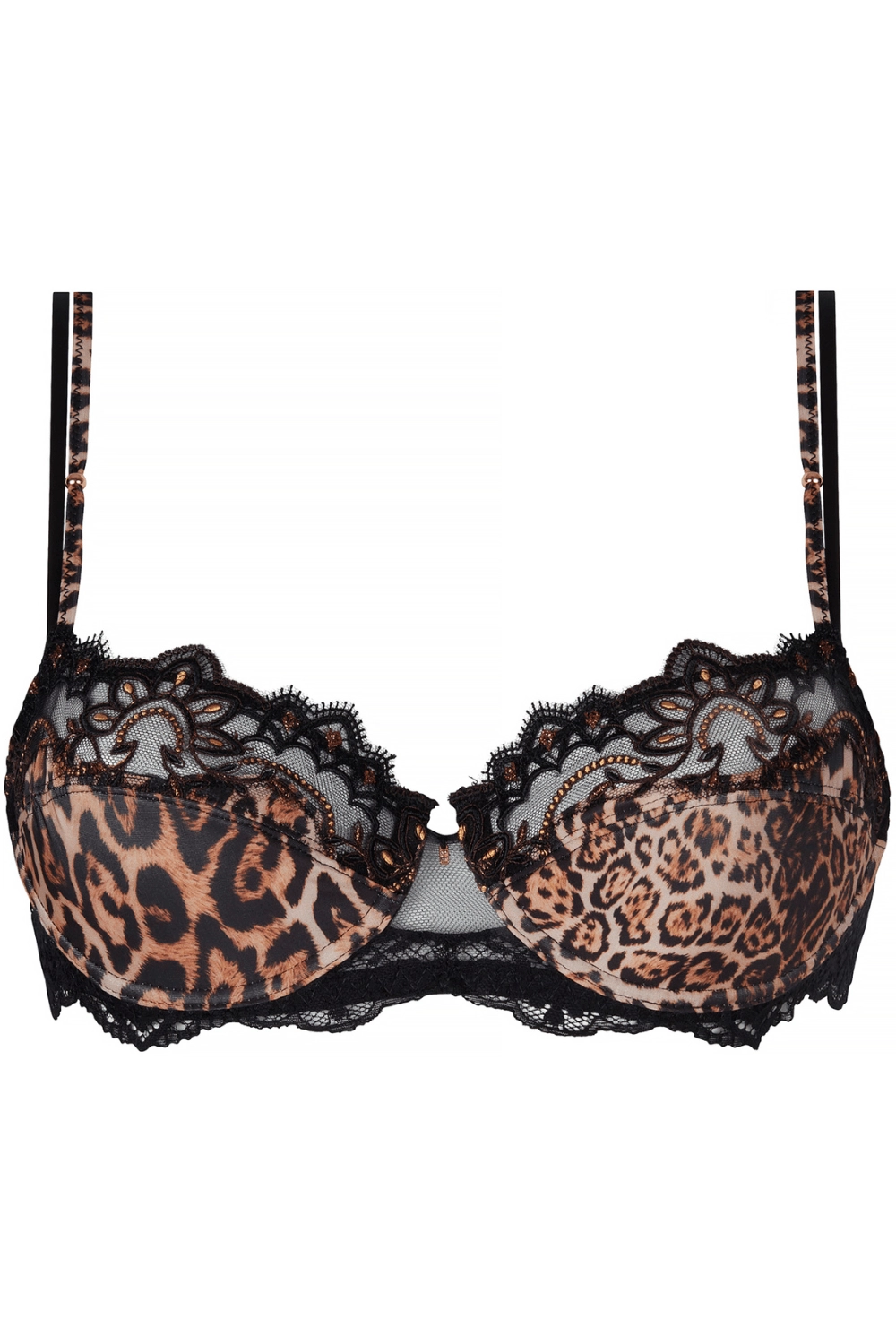 Fauve Amour Half Cup Plunge Bra