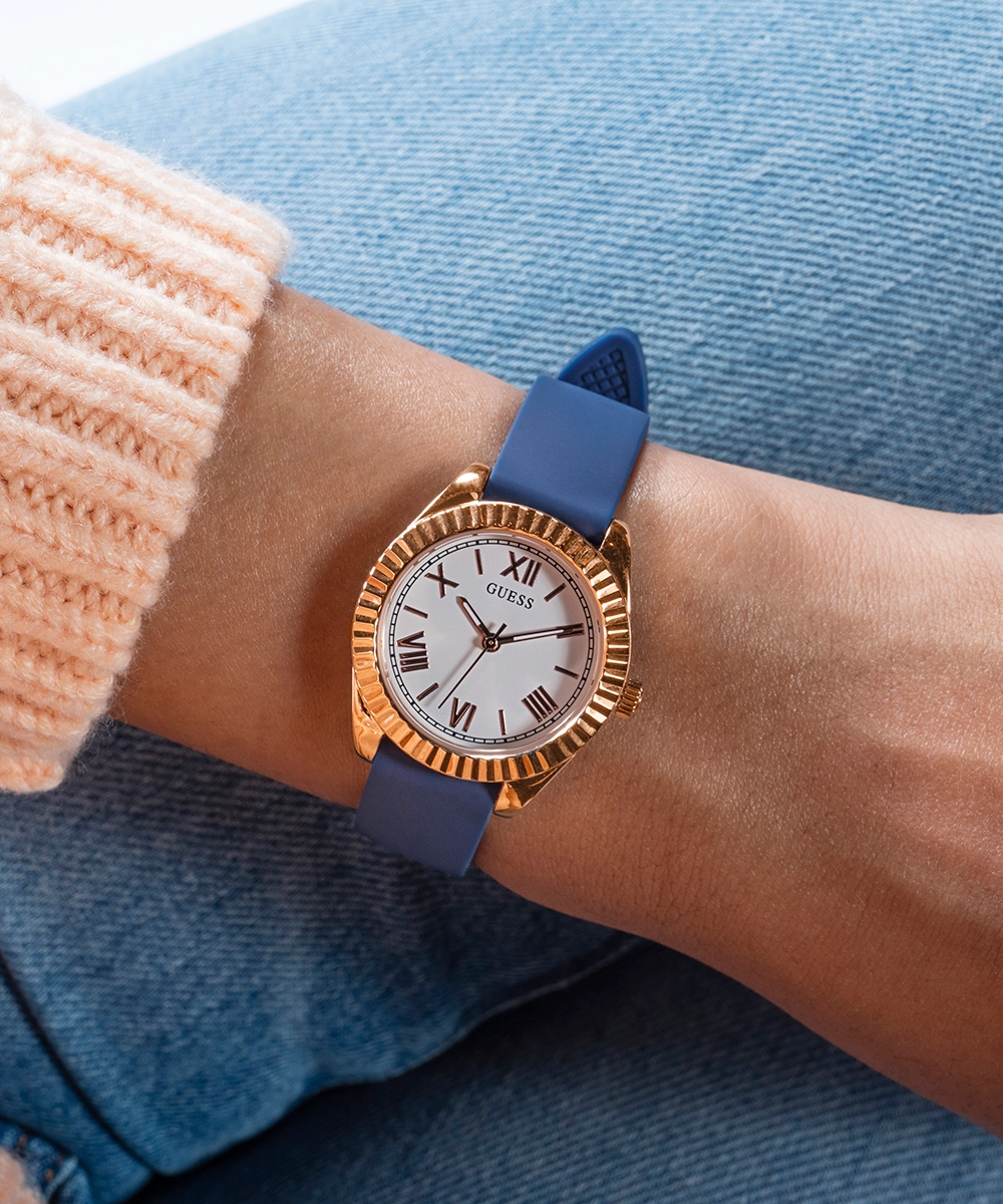 GUESS Ladies Rose Gold Tone Analog Watch Box Set