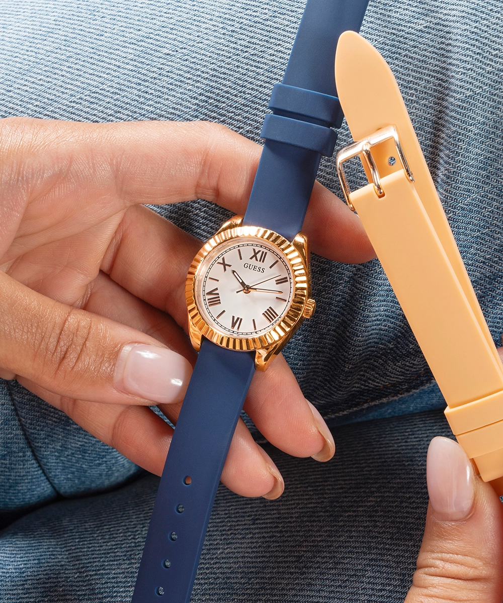 GUESS Ladies Rose Gold Tone Analog Watch Box Set