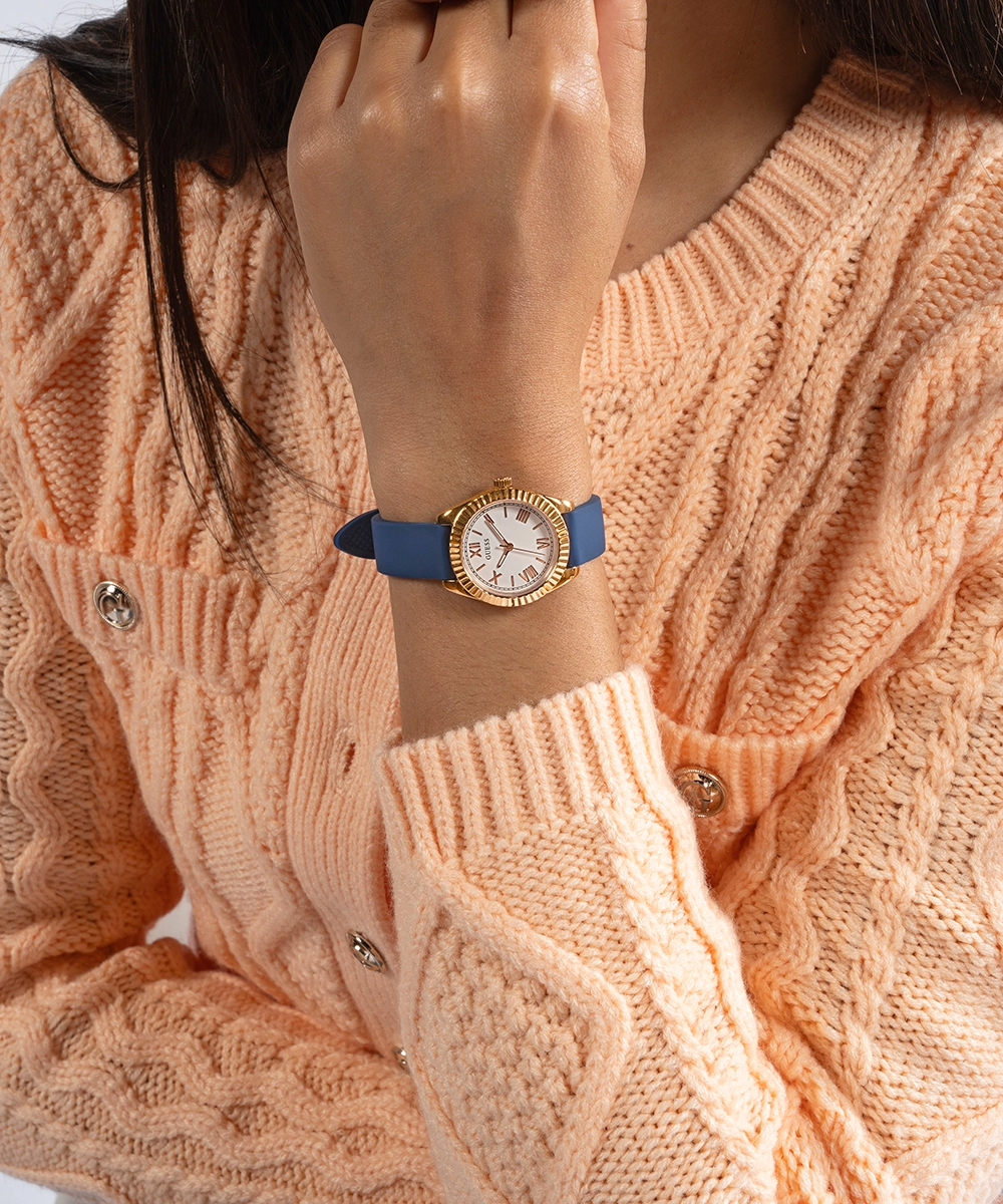 GUESS Ladies Rose Gold Tone Analog Watch Box Set