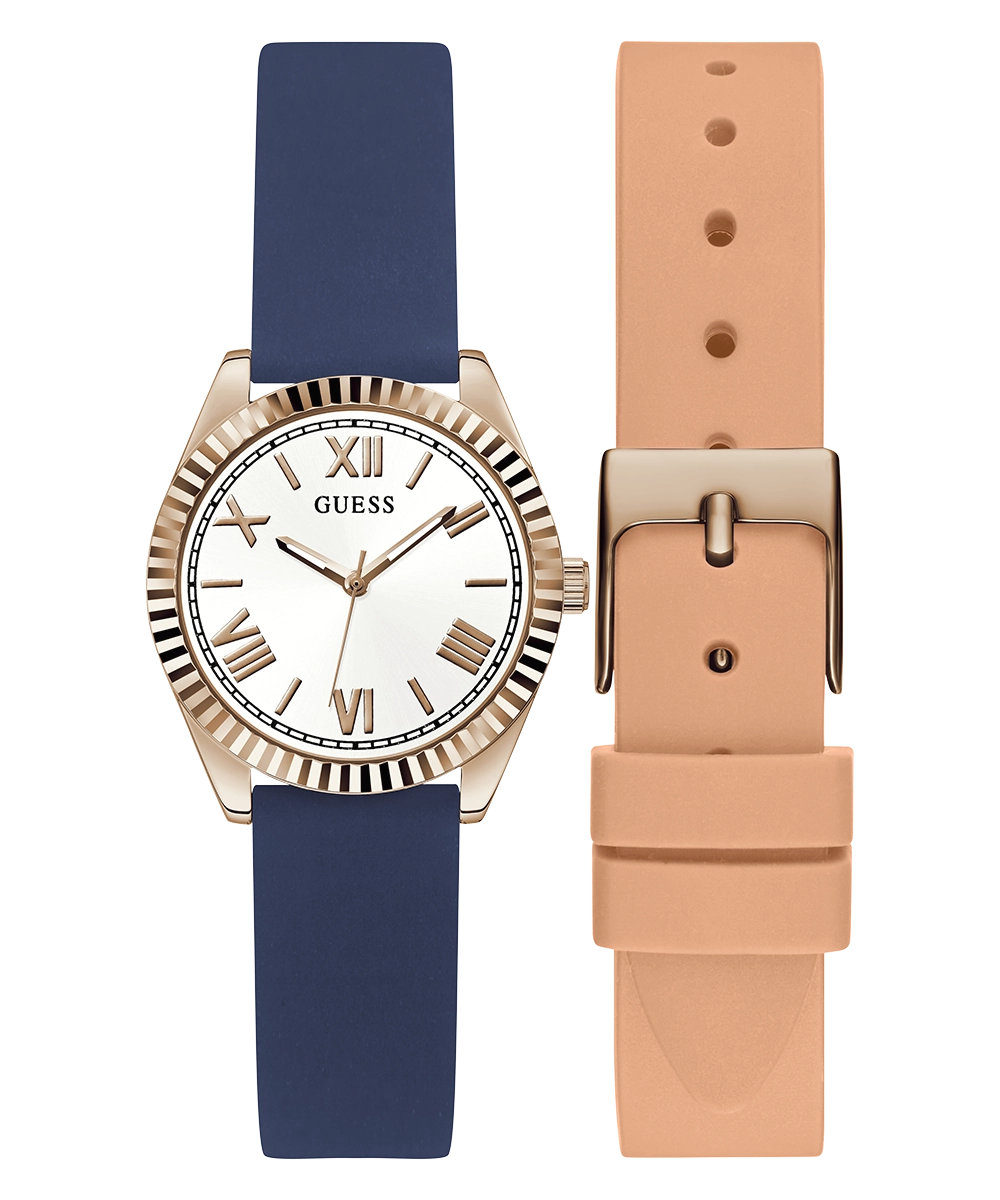 GUESS Ladies Rose Gold Tone Analog Watch Box Set