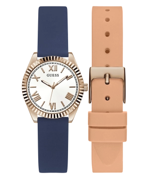 GUESS Ladies Rose Gold Tone Analog Watch Box Set