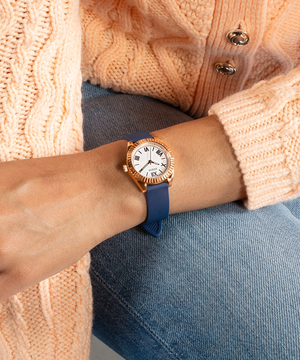 GUESS Ladies Rose Gold Tone Analog Watch Box Set