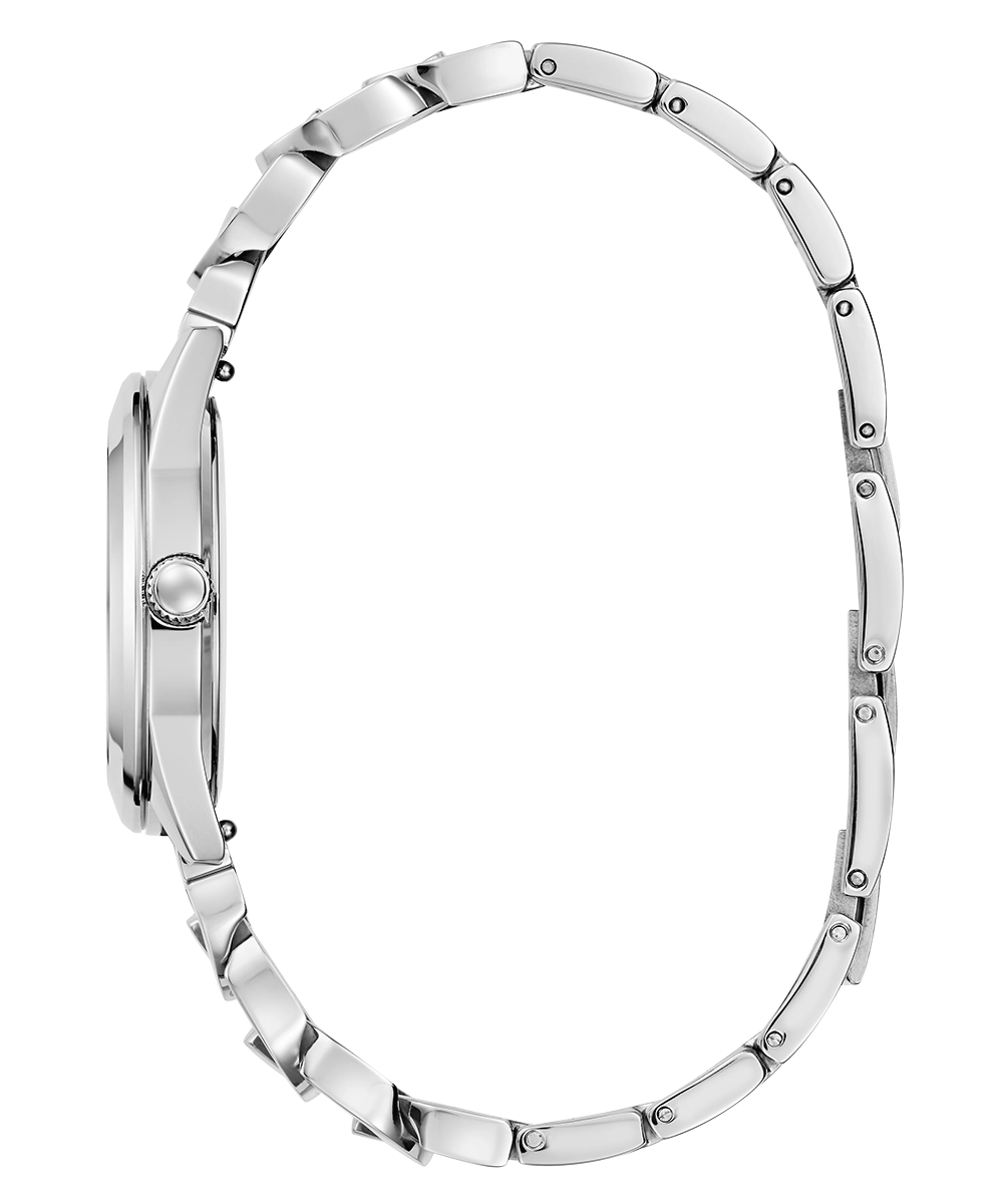 GUESS Ladies Silver Tone Analog Watch Box Set