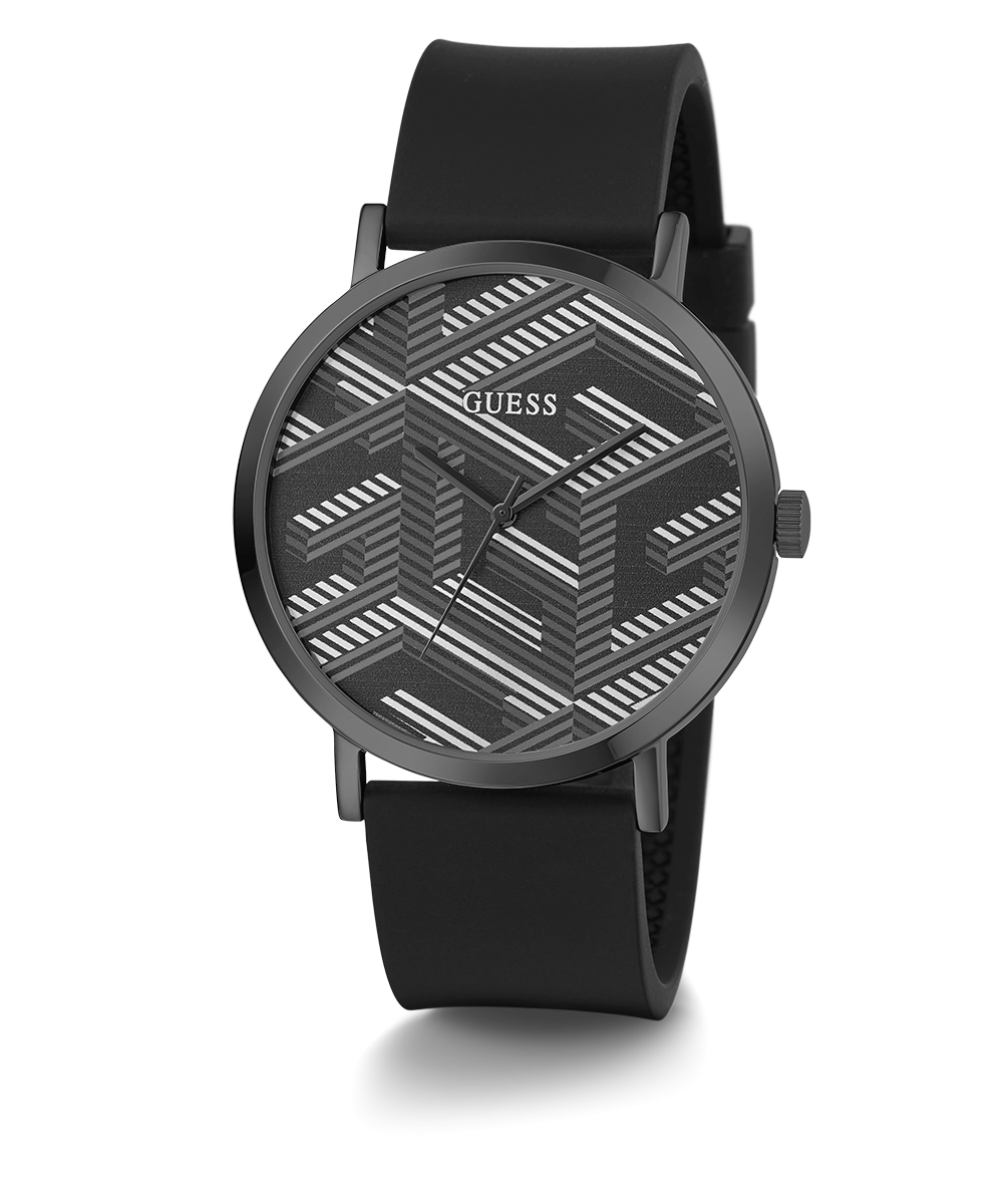 GUESS Mens Black Analog Watch