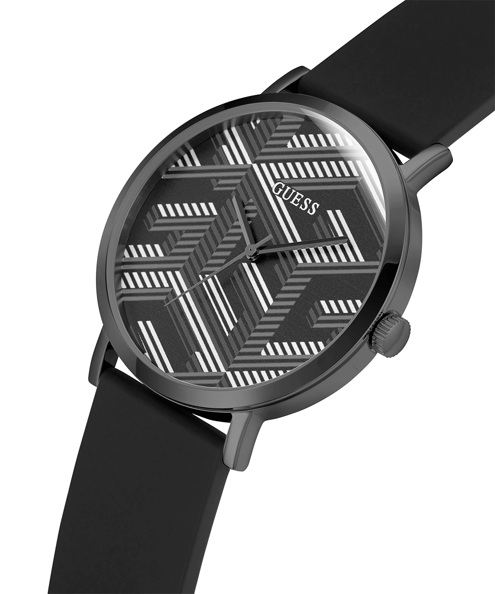 GUESS Mens Black Analog Watch