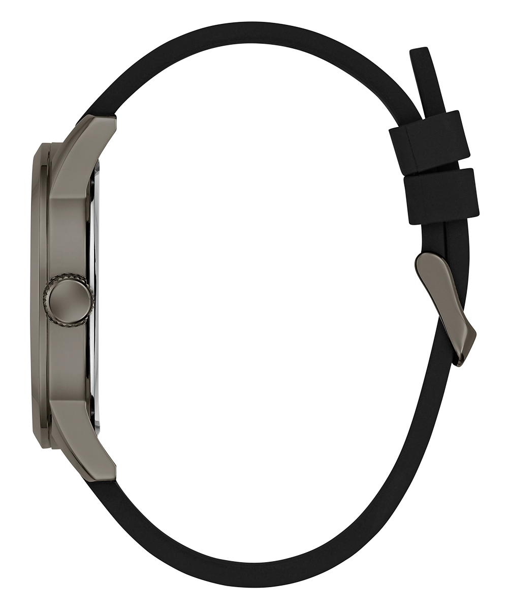 GUESS Mens Black Gunmetal Analog Watch