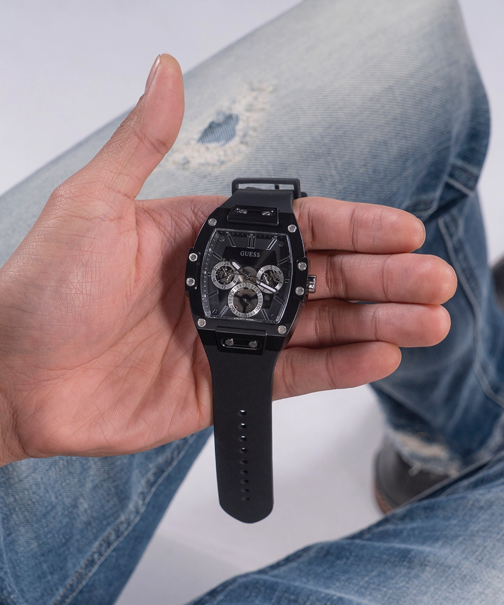 GUESS Mens Black Multi-function Watch