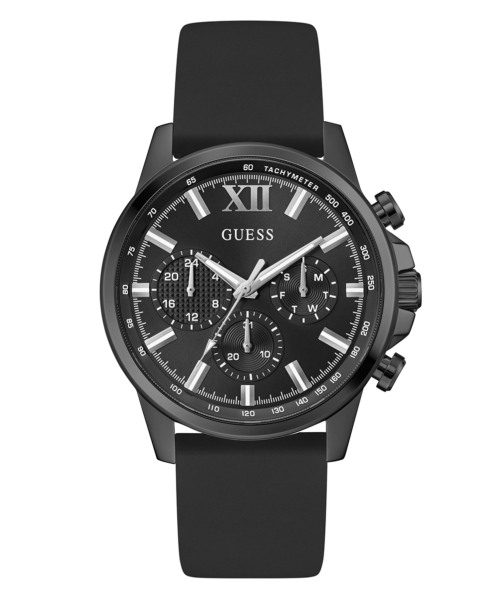 GUESS Mens Black Multi-function Watch