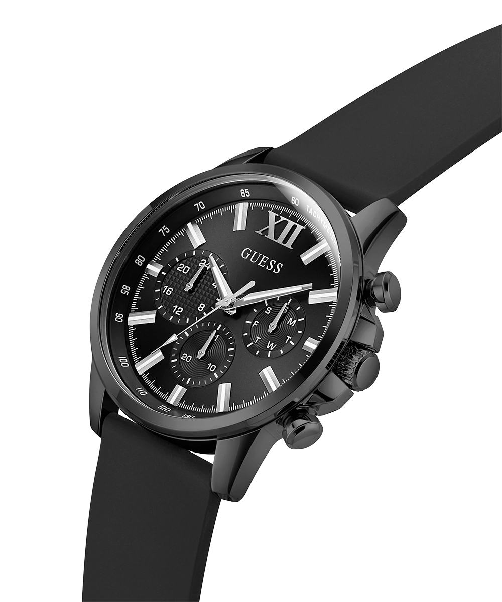 GUESS Mens Black Multi-function Watch