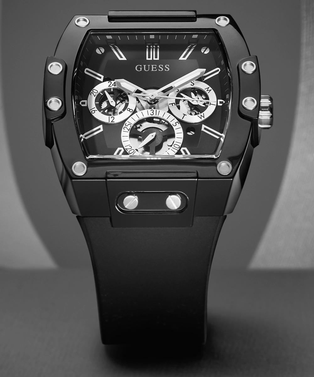 GUESS Mens Black Multi-function Watch