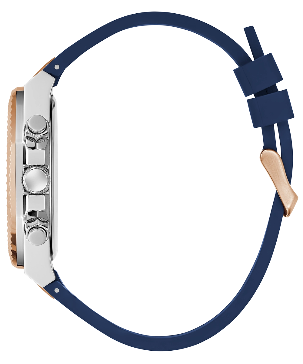 GUESS Mens Blue 2-Tone Multi-function Watch