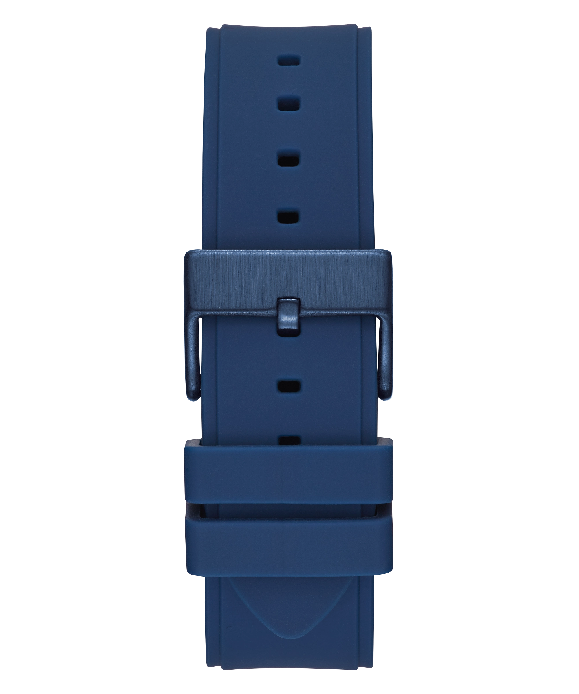 GUESS Mens Blue Rose Gold Tone Multi-function Watch