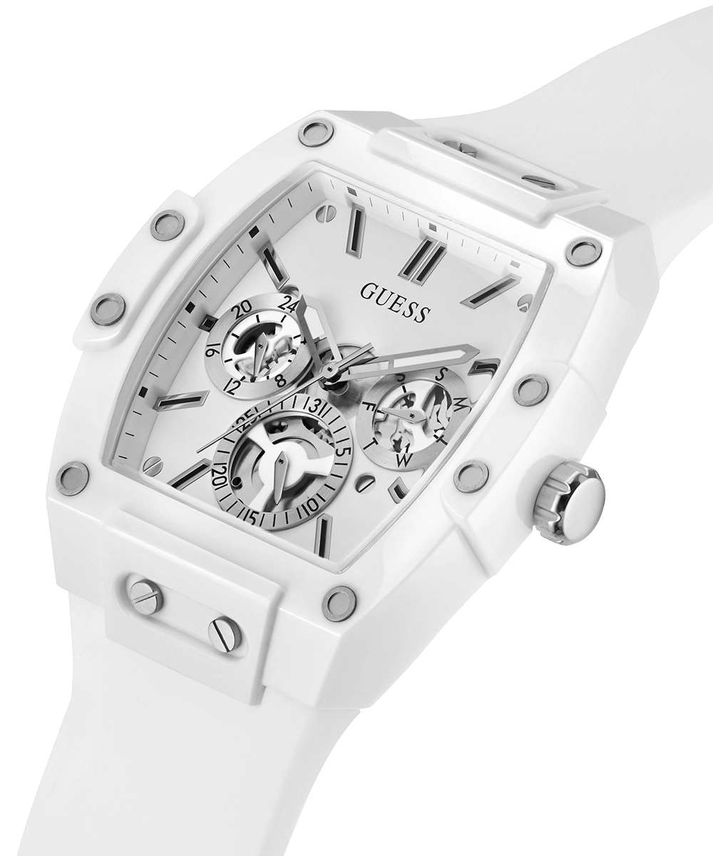 GUESS Mens White Multi-function Watch