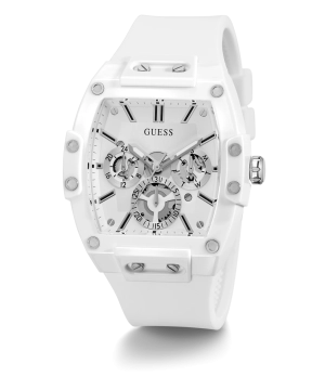 GUESS Mens White Multi-function Watch