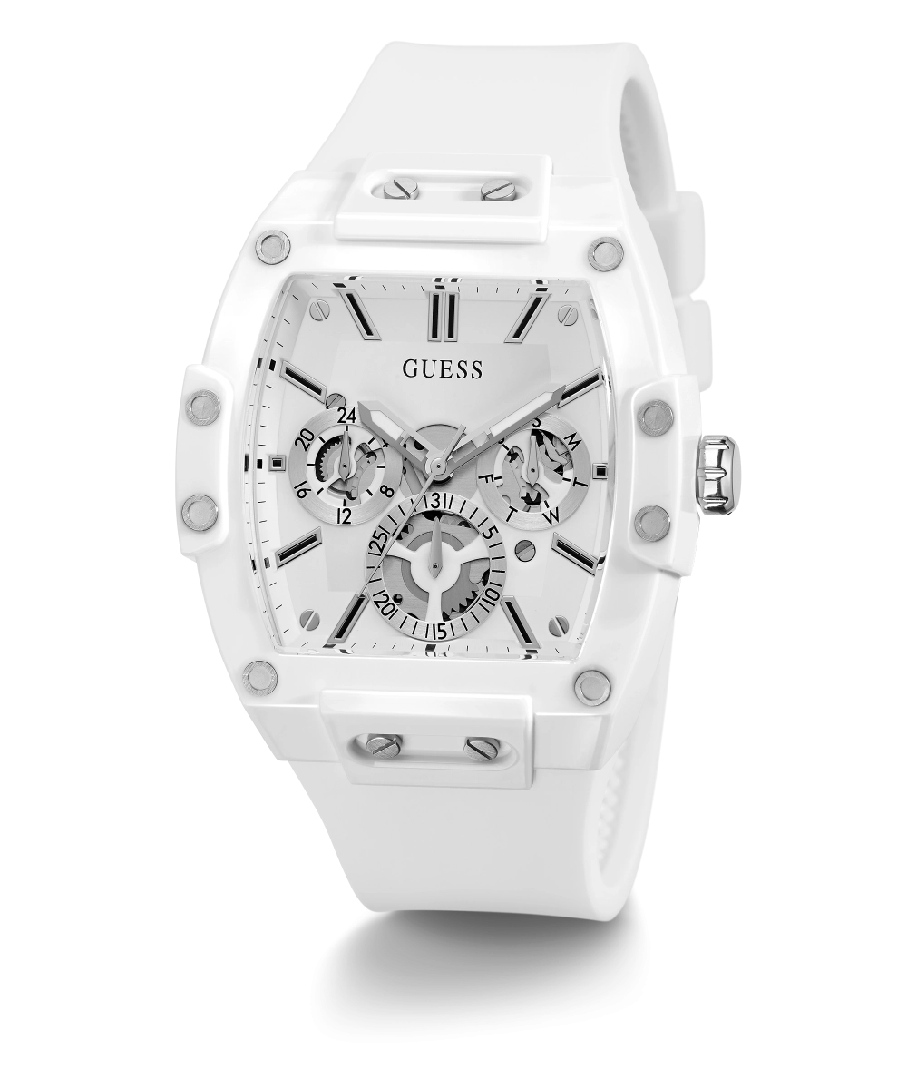 GUESS Mens White Multi-function Watch