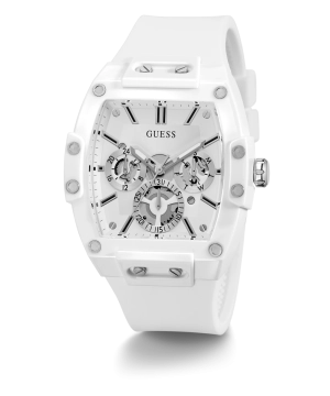 GUESS Mens White Multi-function Watch