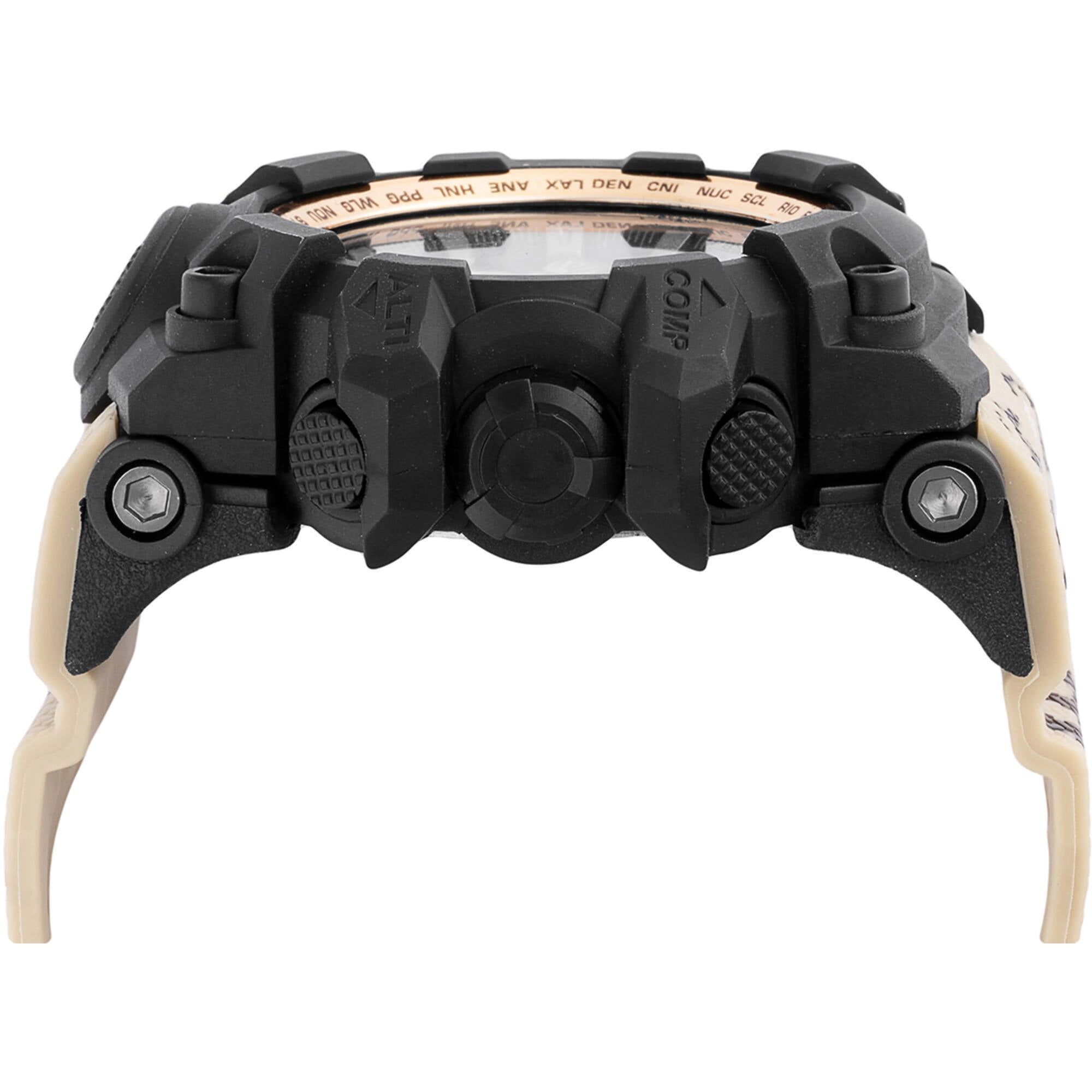 Invicta Unisex Digital Watch - Activa Cold Light Tan Silicone Strap Alarm | ACW435-005