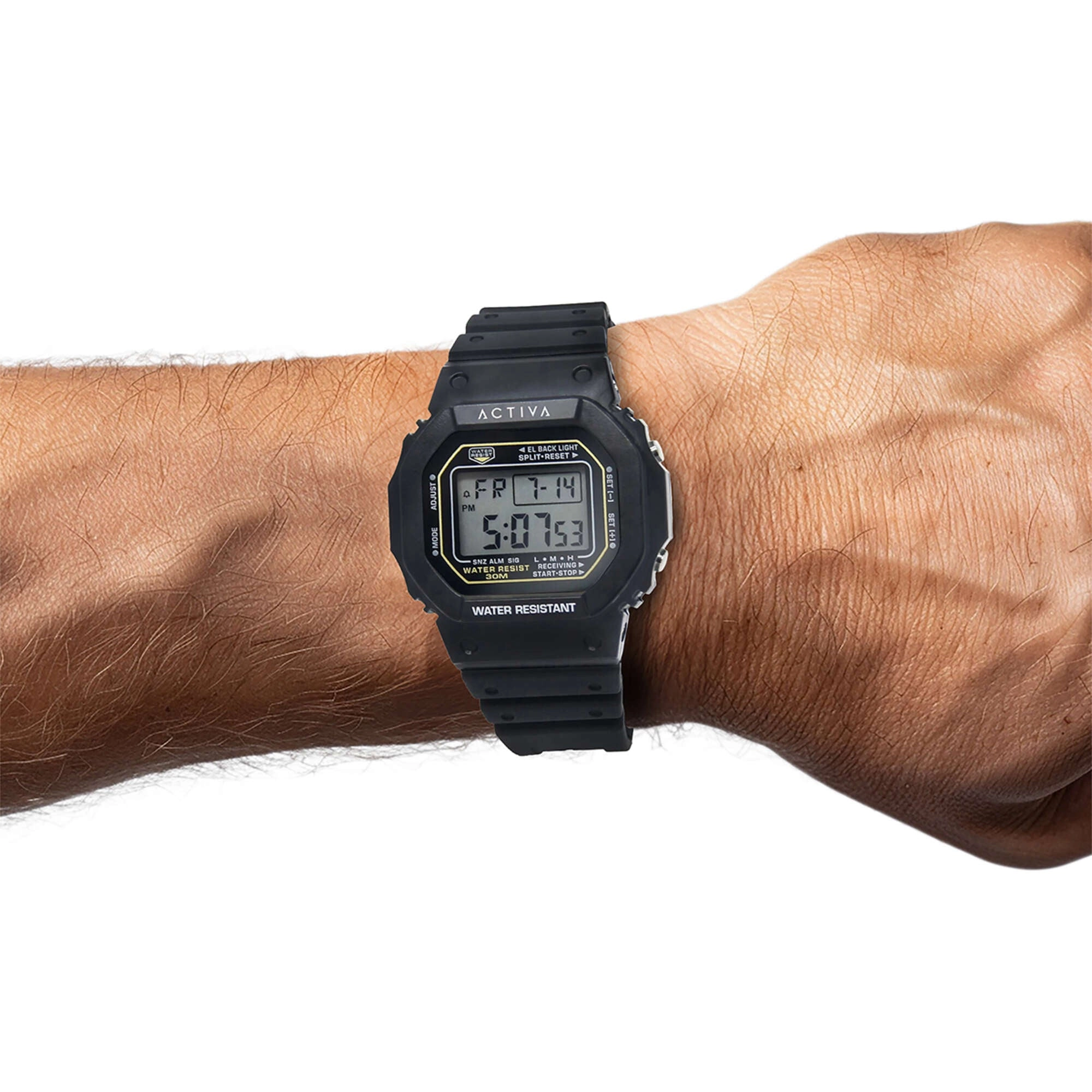 Invicta Unisex Watch - Activa Digital Dial Black Silicone Strap | ACW424-002