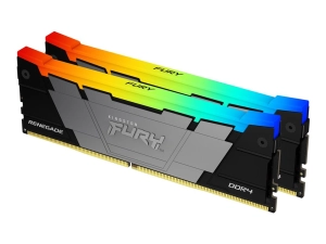 Kingston FURY Renegade RGB - DDR4 - kit - 16 GB: 2 x 8 GB - DIMM 288-pin - 4000 MHz / PC4-32000 - CL19 - 1.2 V - unbuffered - KF440C19RB2AK2/16