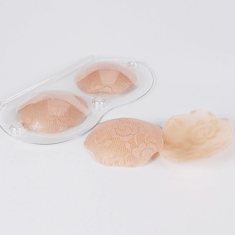 Lace silicone nipple invisible lifting chest pad anti-glare sticker