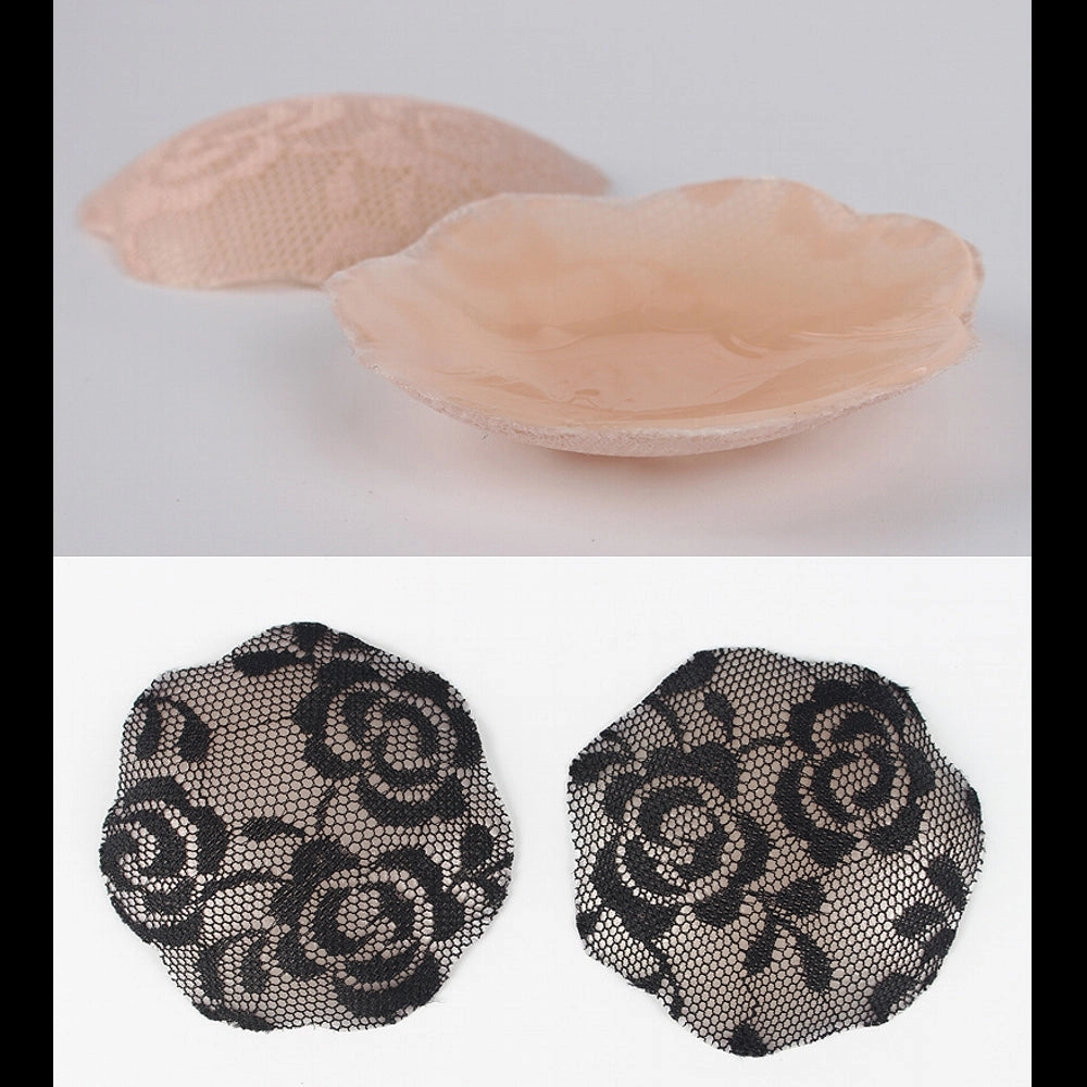Lace silicone nipple invisible lifting chest pad anti-glare sticker