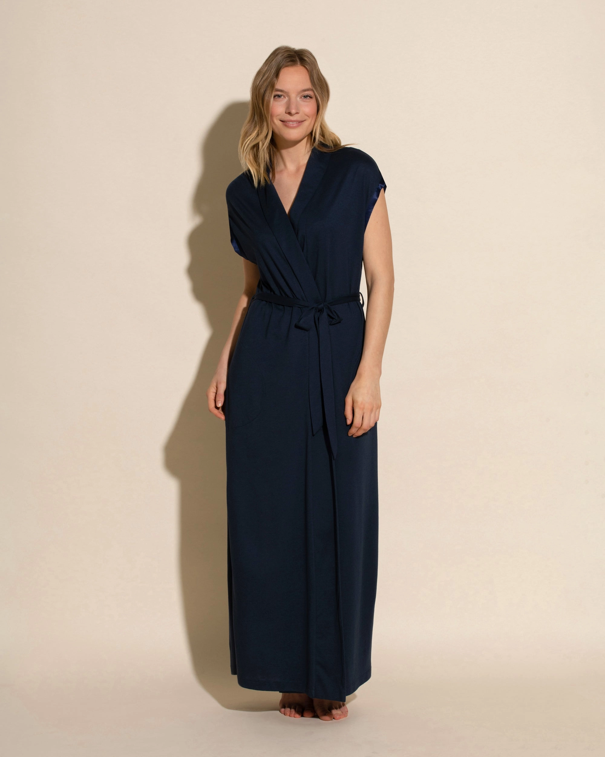 Long Robe & Shorts PJ Set
