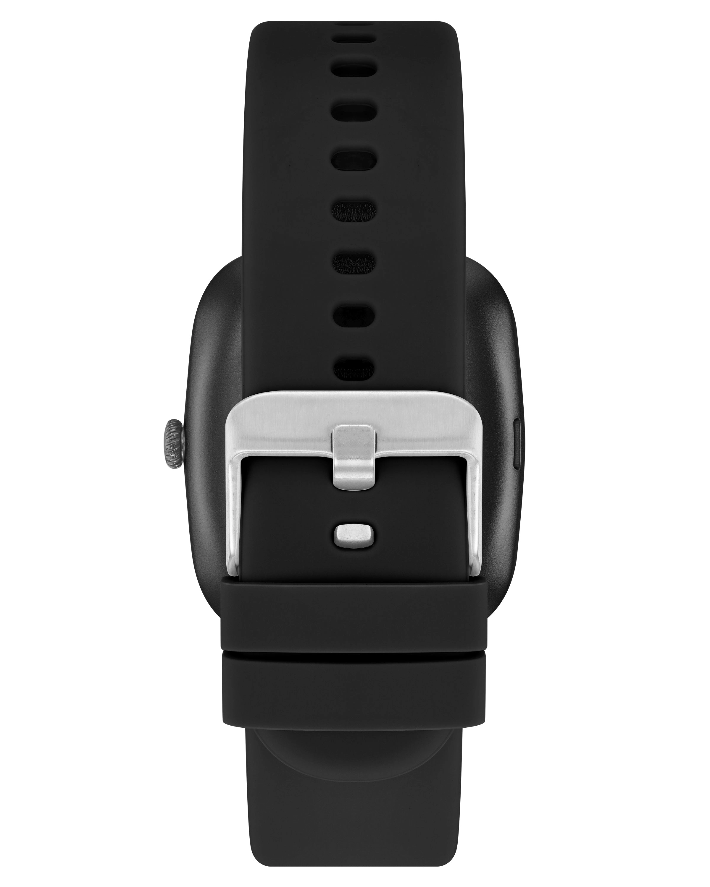 Lunar | 45mm, Black Smooth Silicone