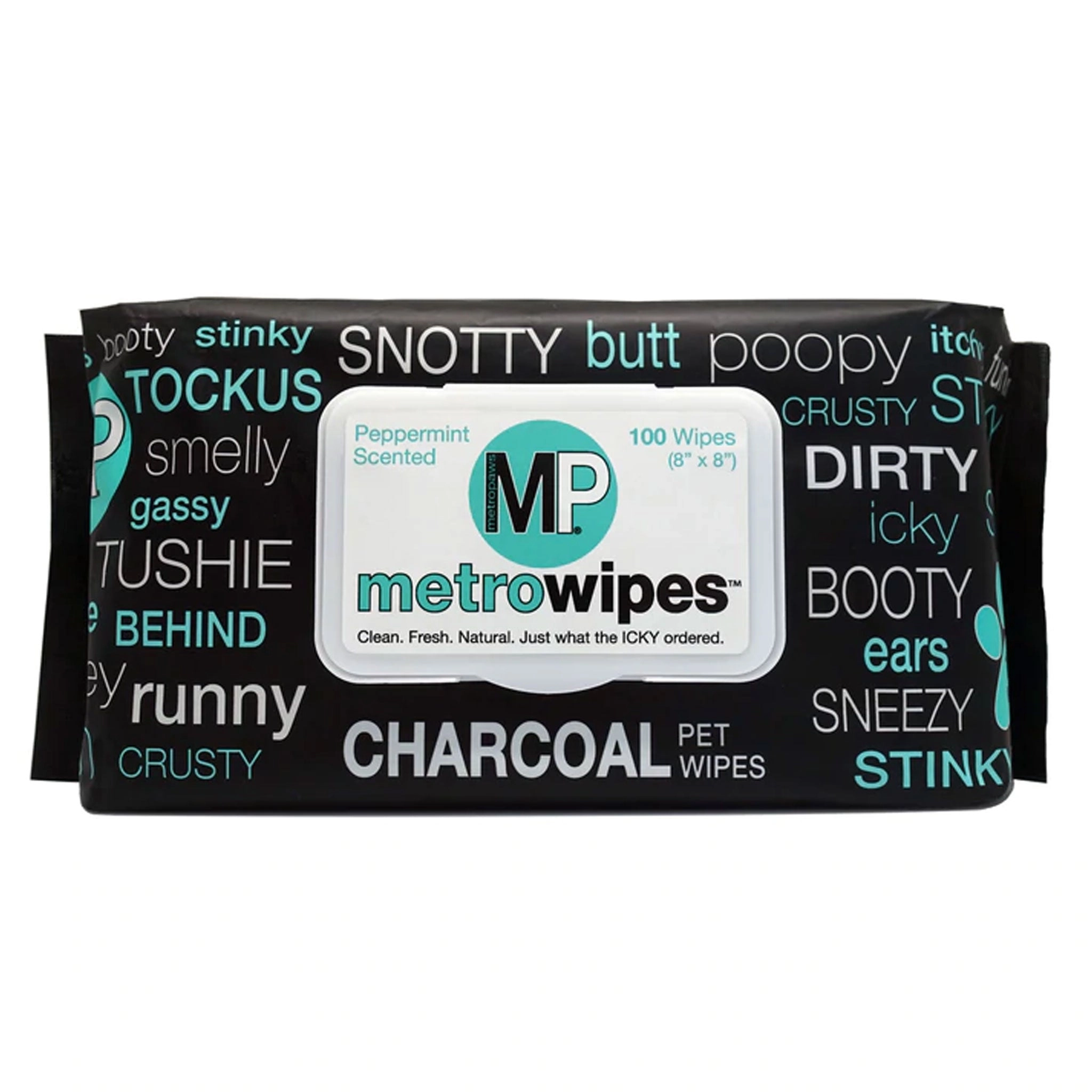 Metro Paws Charcoal Wipes Dog Grooming