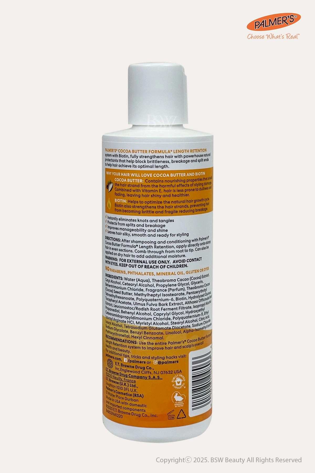 PALMER'S COCOA BUTTER FORMULA LENGTH RETENTION LEAVE-IN CONDITIONER 8.5oz