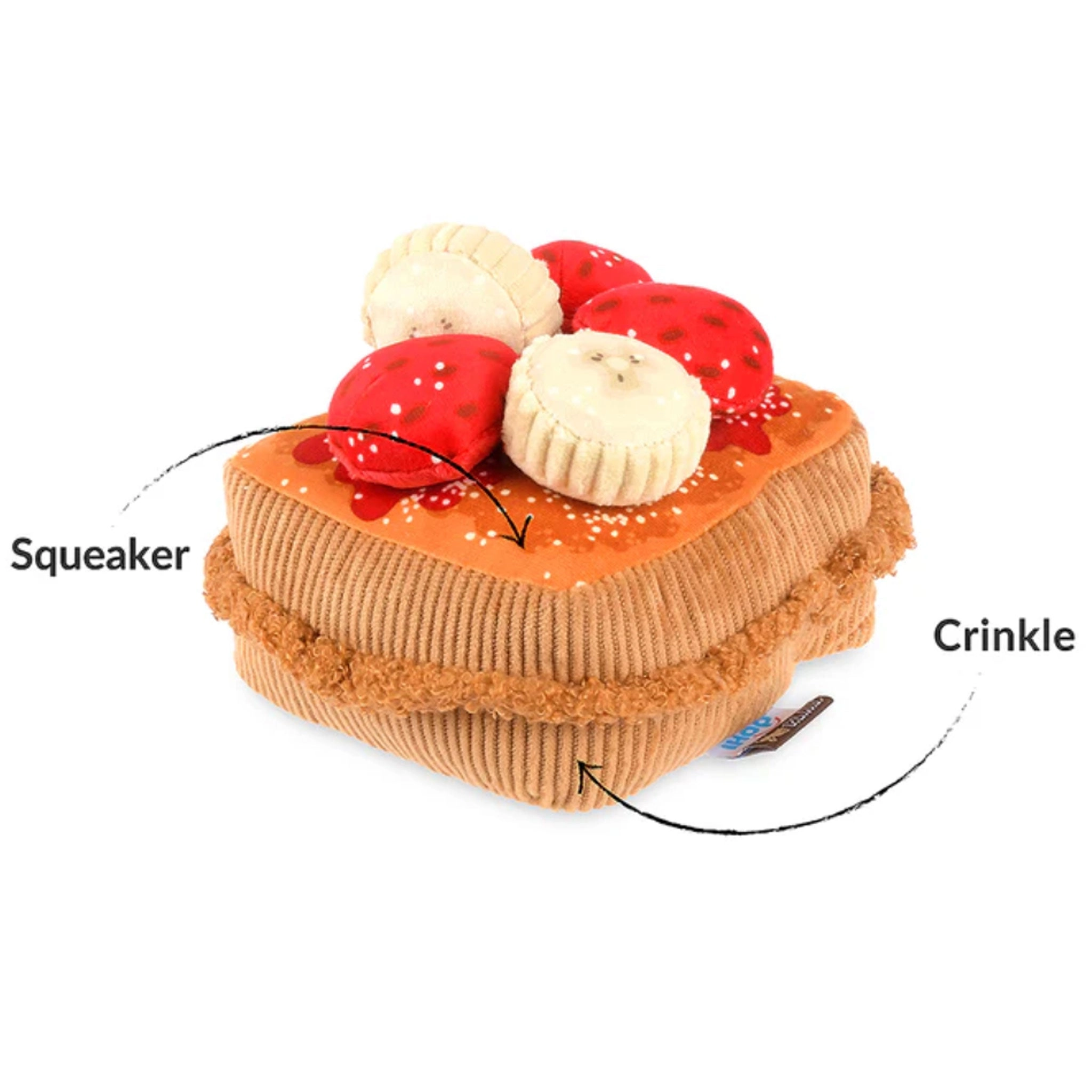 P.L.A.Y. IHOP French Toast Brown Dog Toys