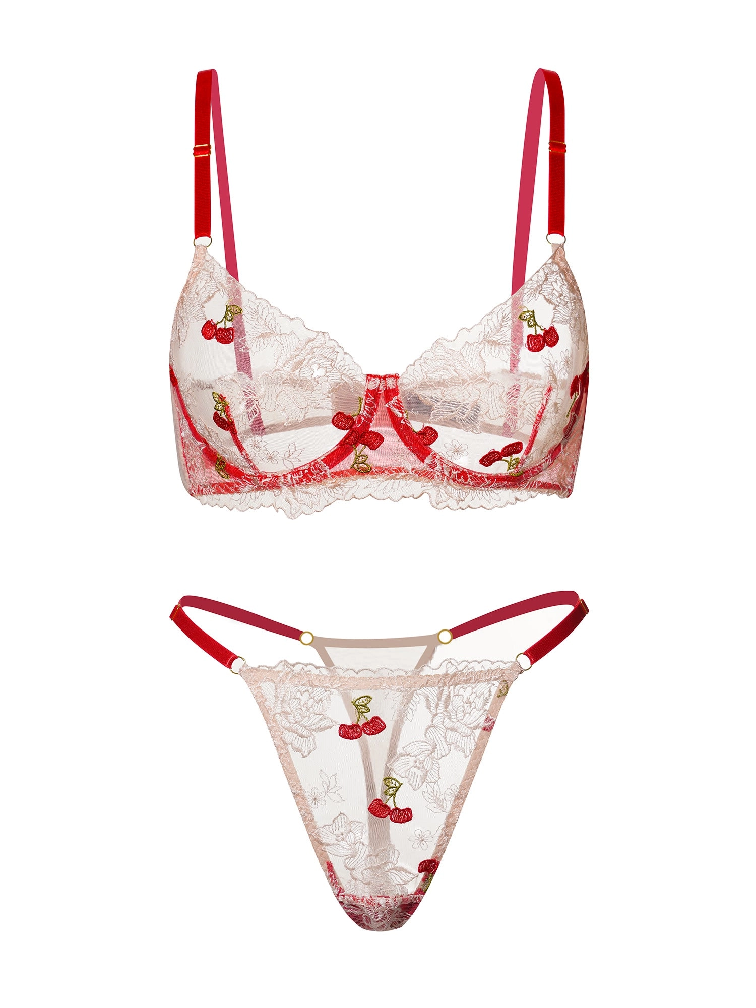 Red Cherry Lingerie Set