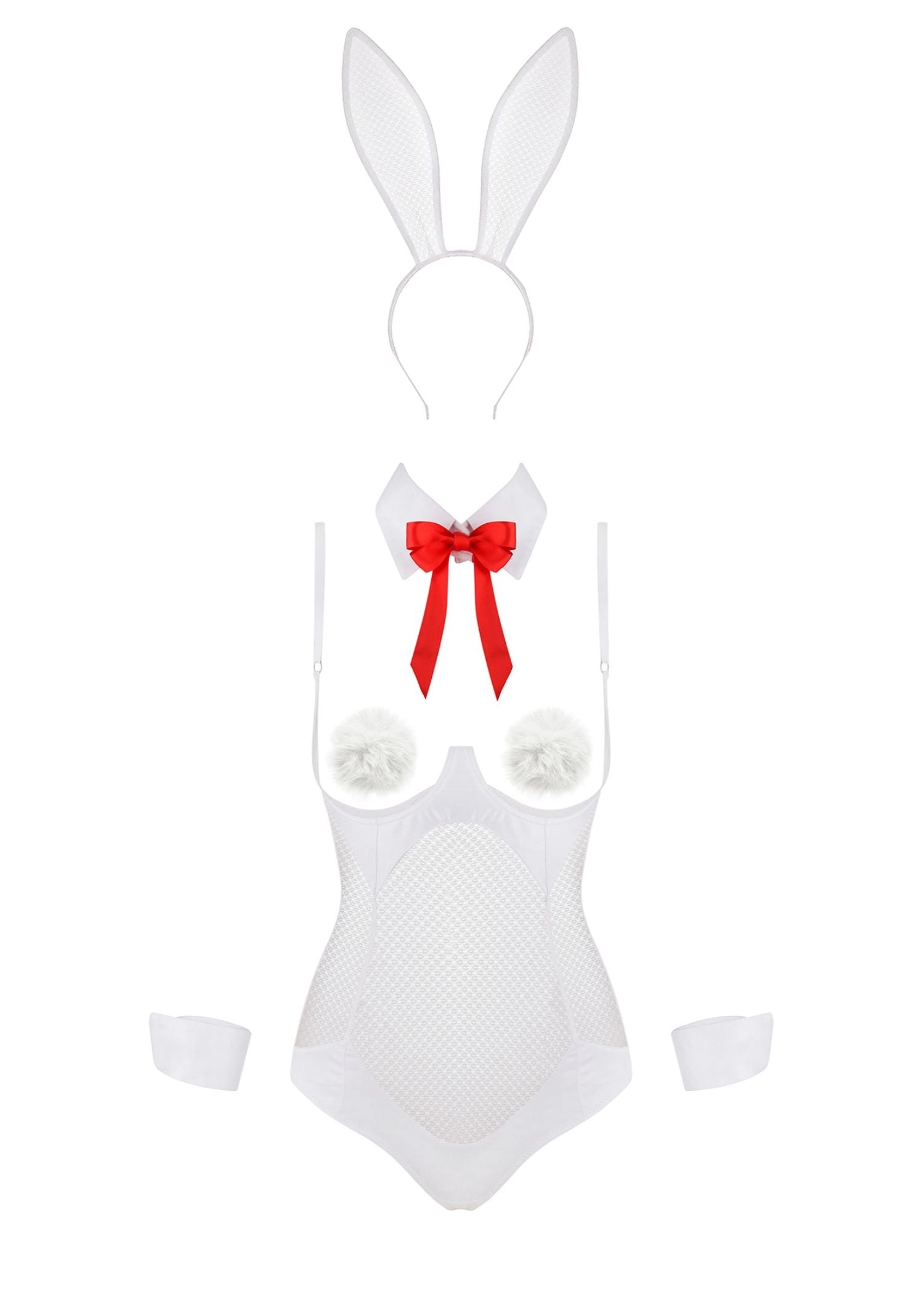 Sexy Bunny Lingerie Set (White)