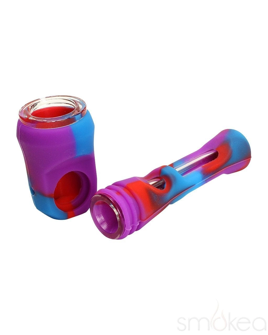 SMOKEA Silicone/Glass 2-in-1 Pipe & Chillum