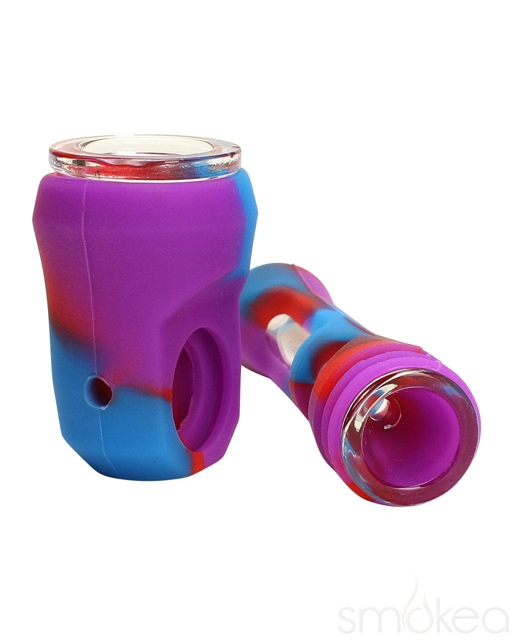 SMOKEA Silicone/Glass 2-in-1 Pipe & Chillum