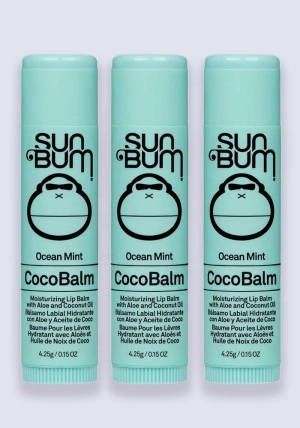 Sun Bum CocoBalm Lip Balm – Ocean Mint 4.25g 3 Pack