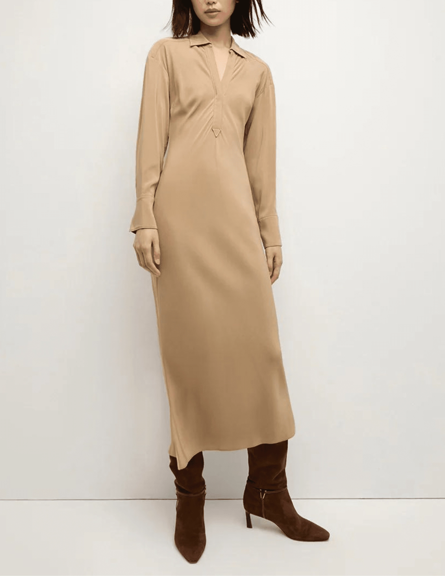 Veronica Beard Liberty Long Sleeve Midi Dress