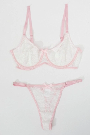 White Lace Lingerie Set